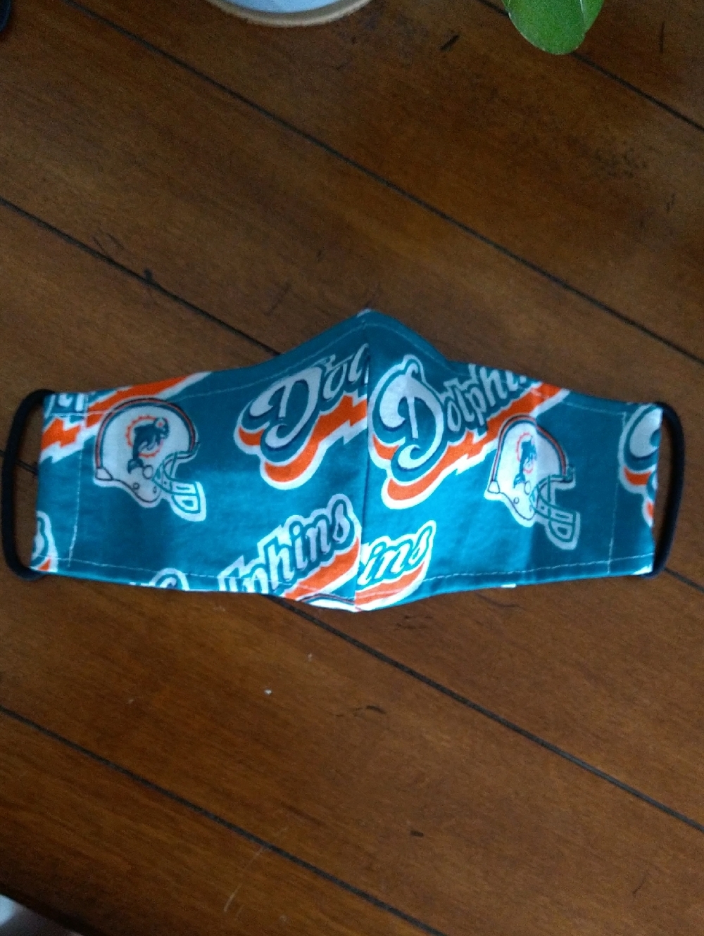 NEW Childs Miami Dolphins Face Mask Teal Orange White